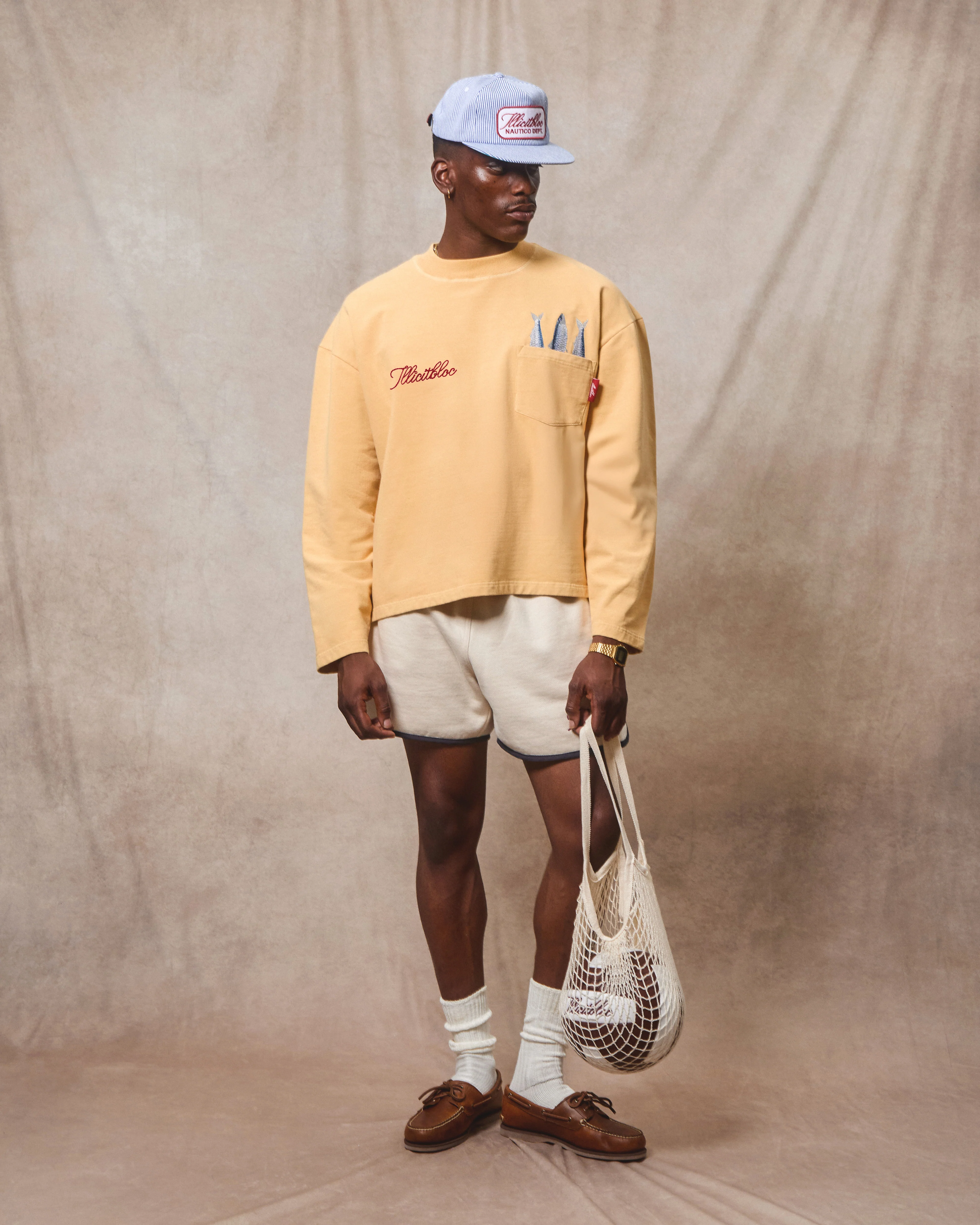 SARDINE CLOUDWEAVE™ POCKET LONG SLEEVE T-SHIRT - MIMOSA - Image 10