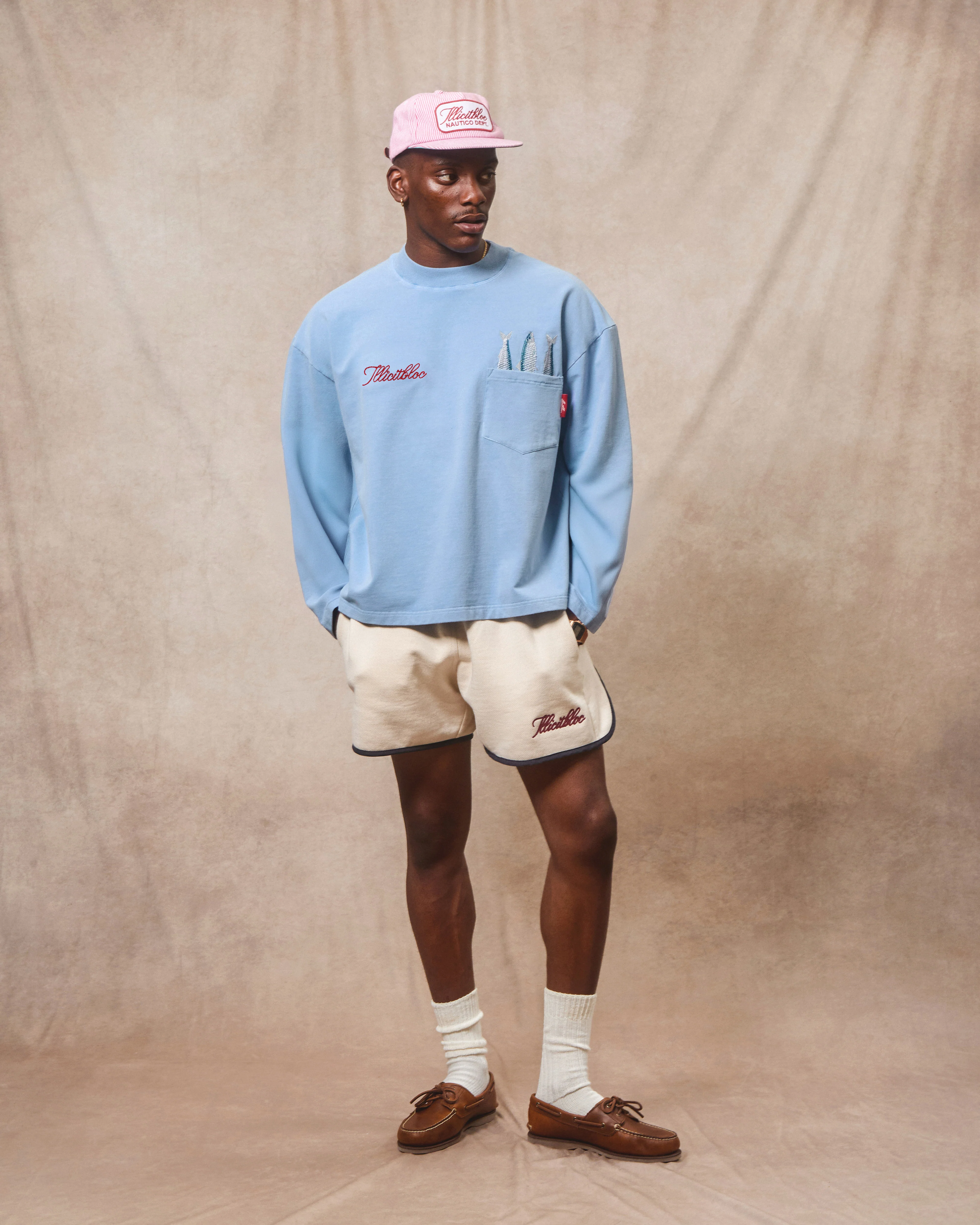 SARDINE CLOUDWEAVE™ POCKET LONG SLEEVE T-SHIRT - POWDER BLUE - Image 4