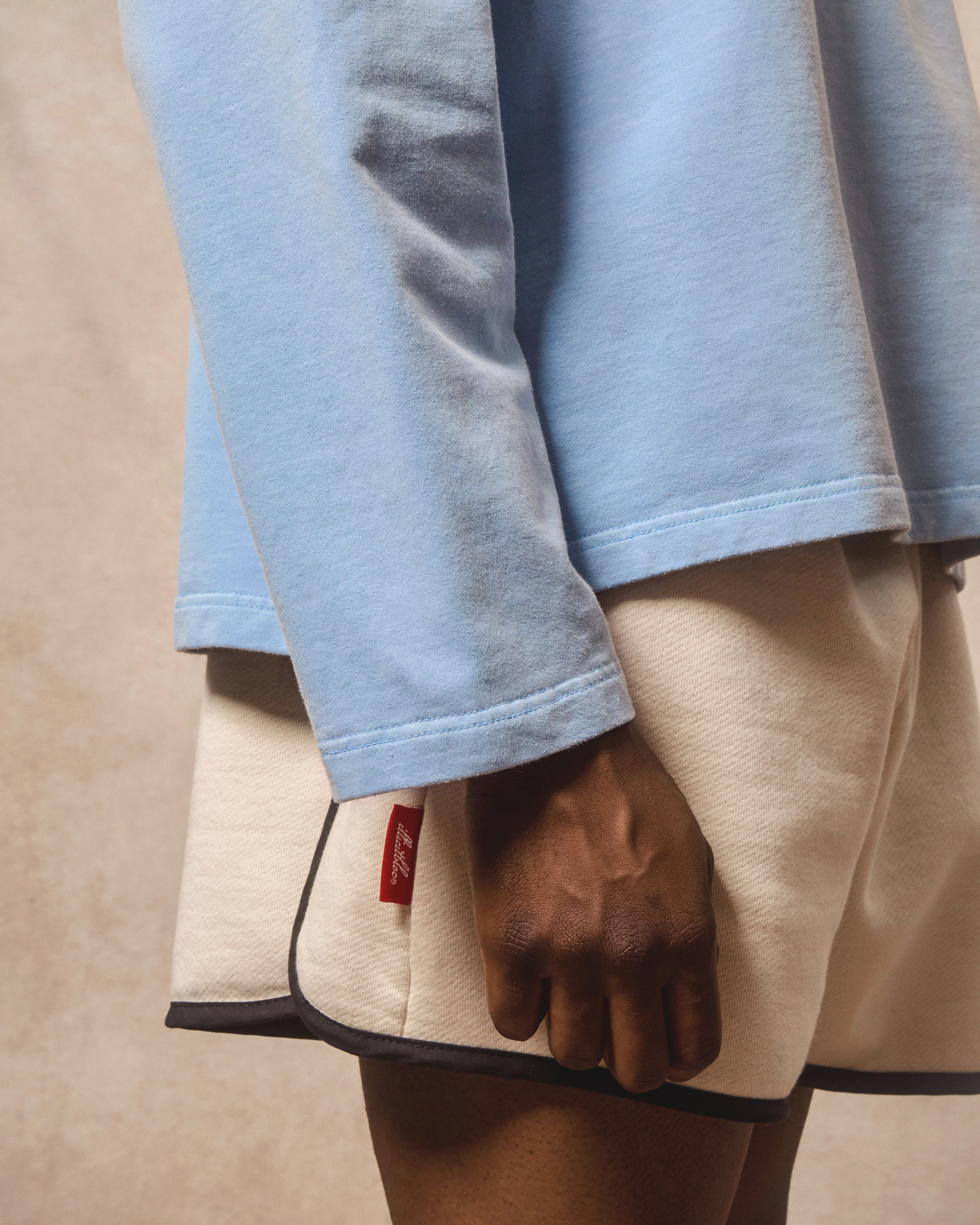 SARDINE CLOUDWEAVE™ POCKET LONG SLEEVE T-SHIRT - POWDER BLUE - Image 5