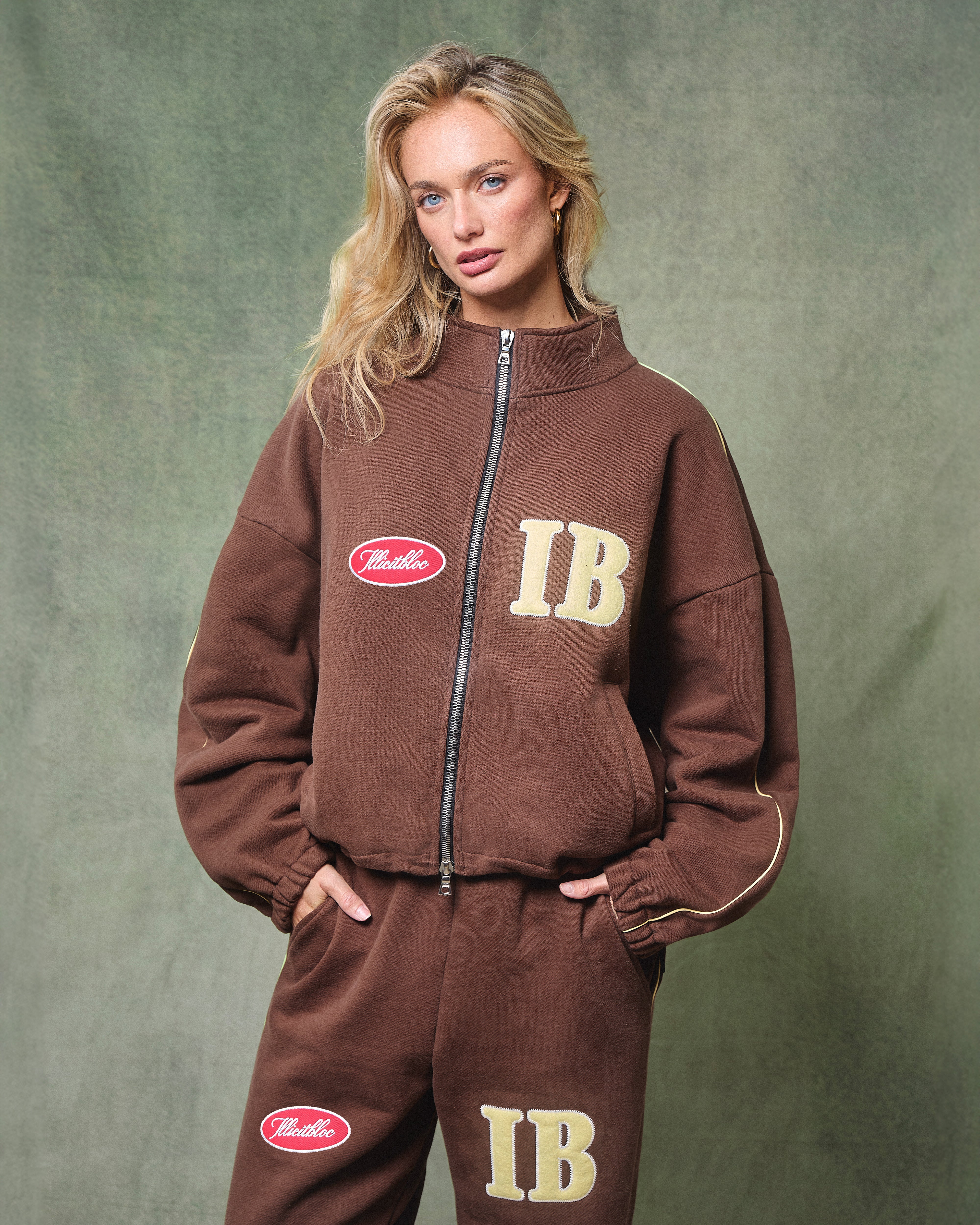 SPELLOUT TRACK JACKET - HICKORY - Image 4