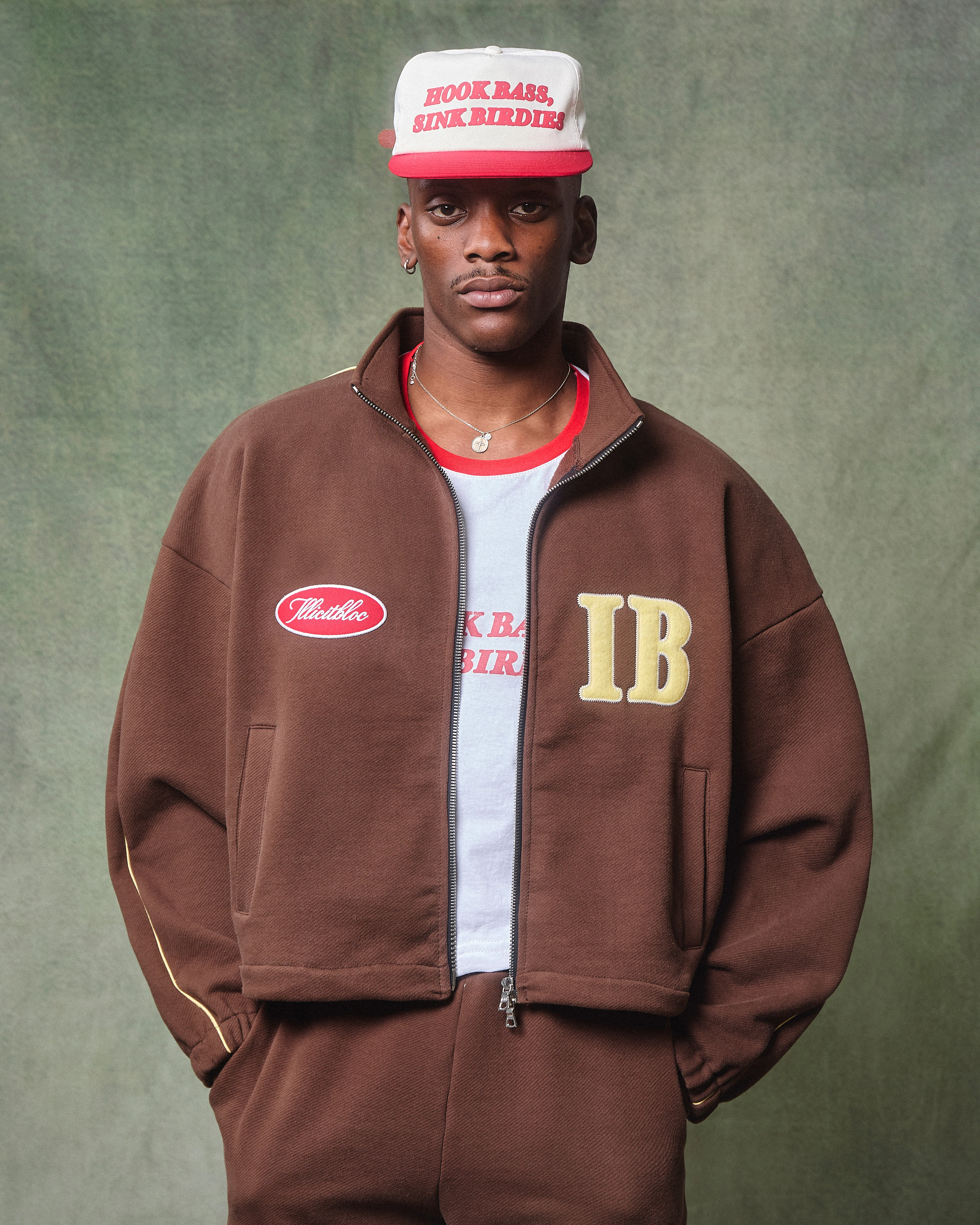 SPELLOUT TRACK JACKET - HICKORY - Image 6