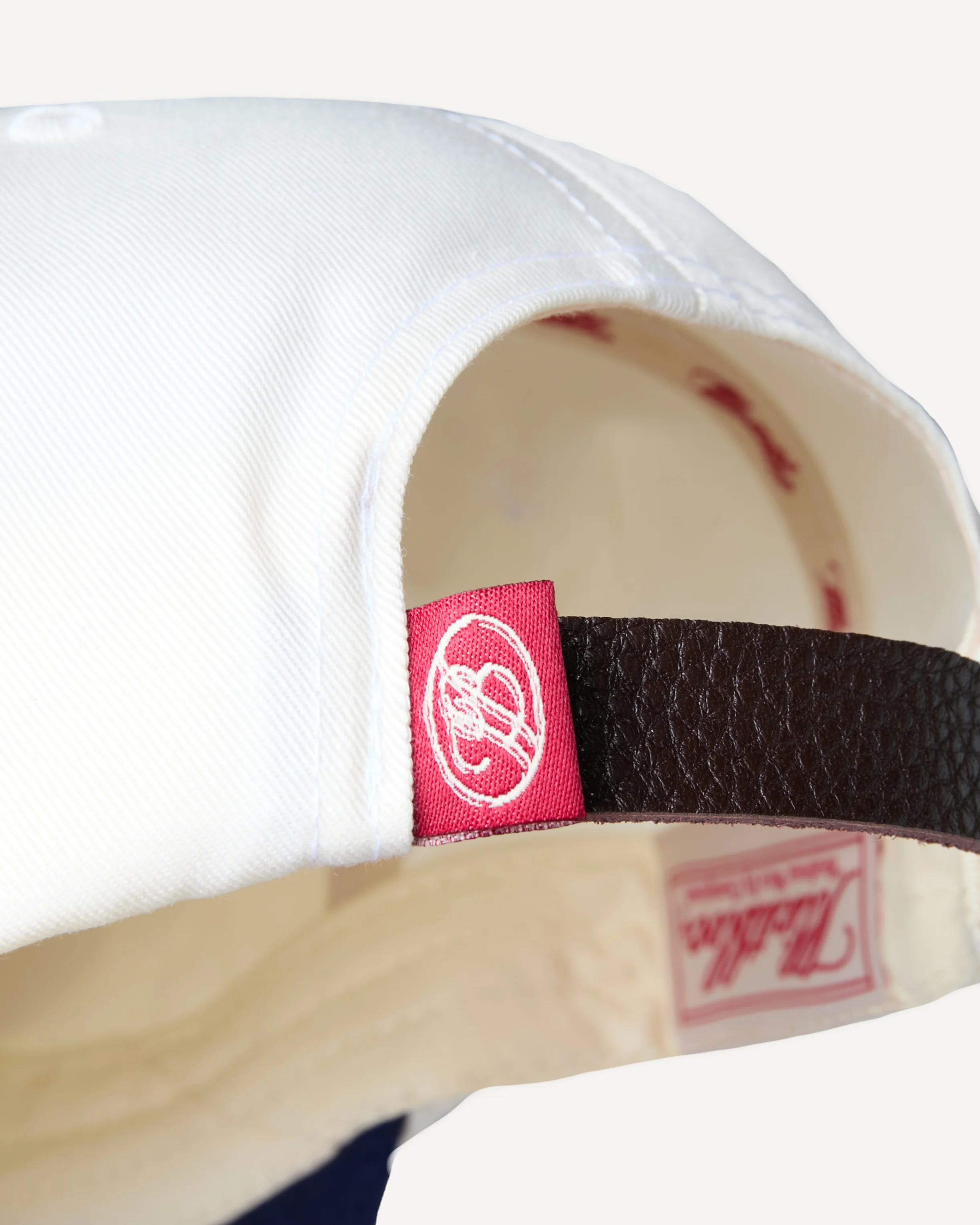 WORKER TWO TONE CAP - CREAM/NAVY - Image 6
