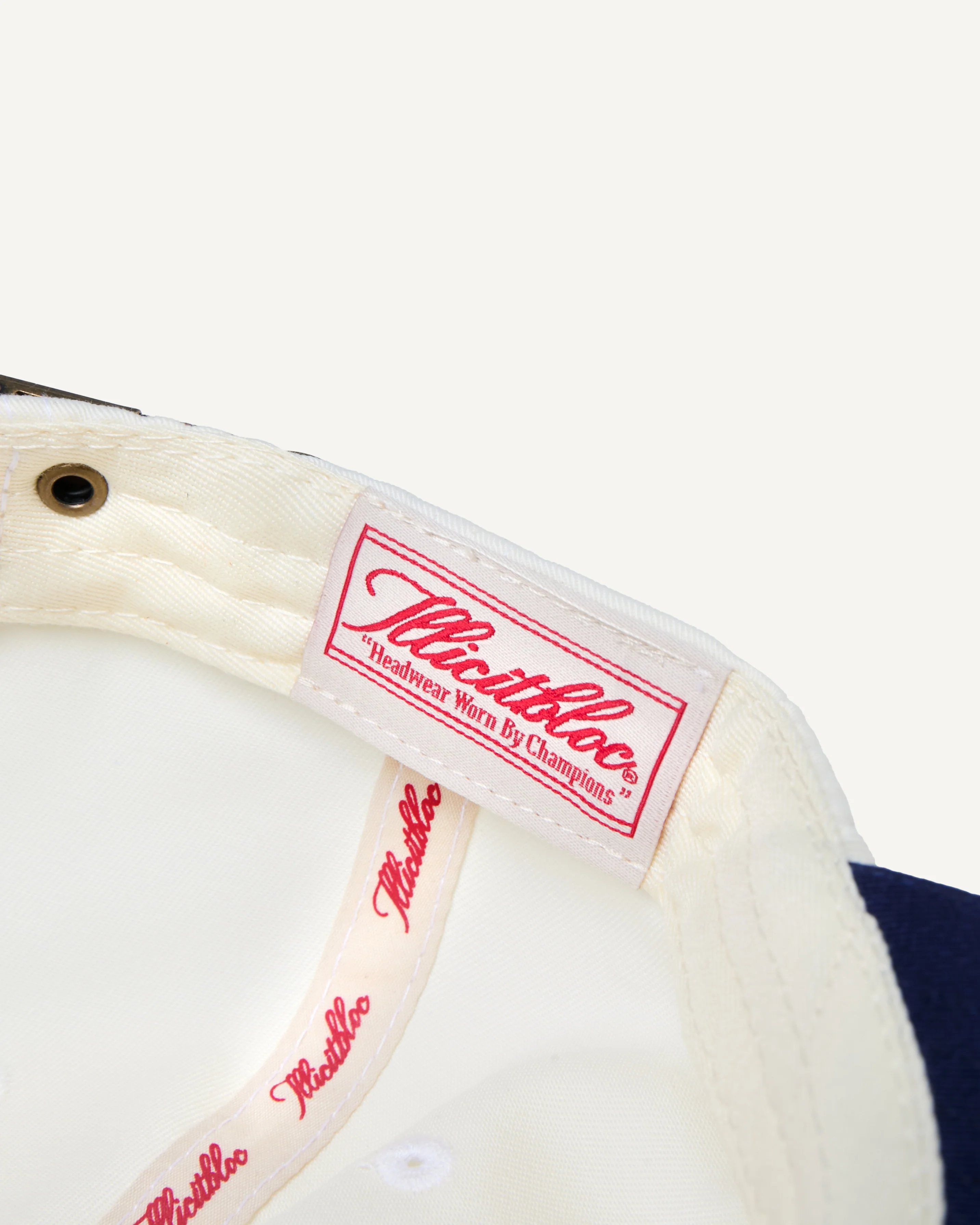WORKER TWO TONE CAP - CREAM/NAVY - Image 7