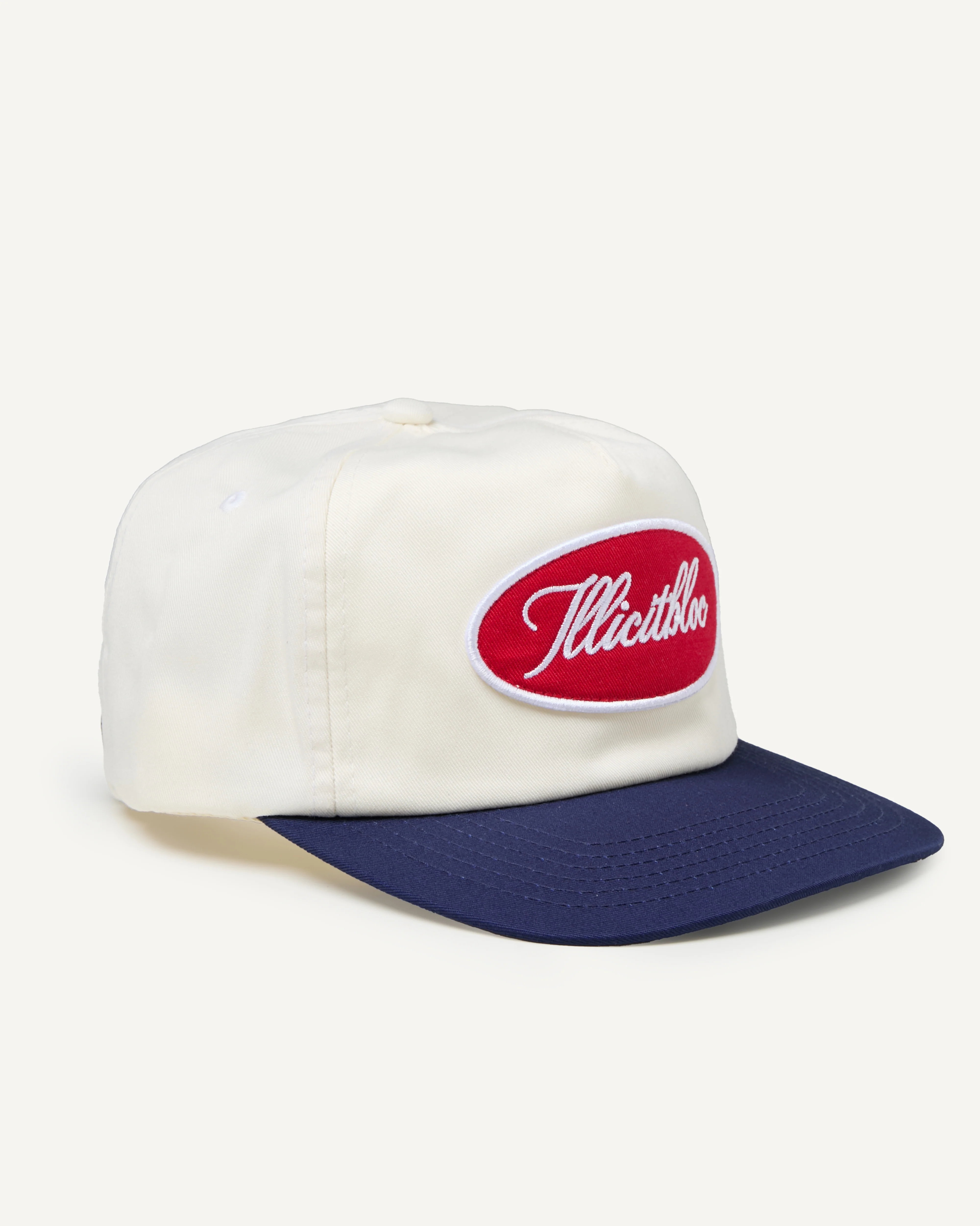 WORKER TWO TONE CAP - CREAM/NAVY - Image 8